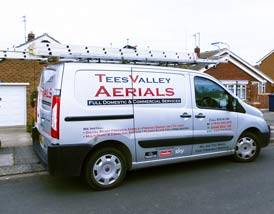 Our TV aerial installation engineers van